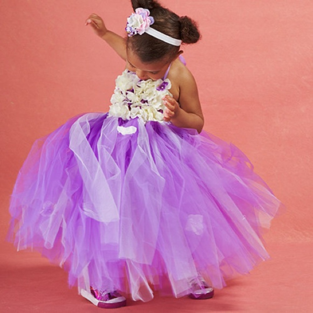 Elegant Purple Kids Formal Dress